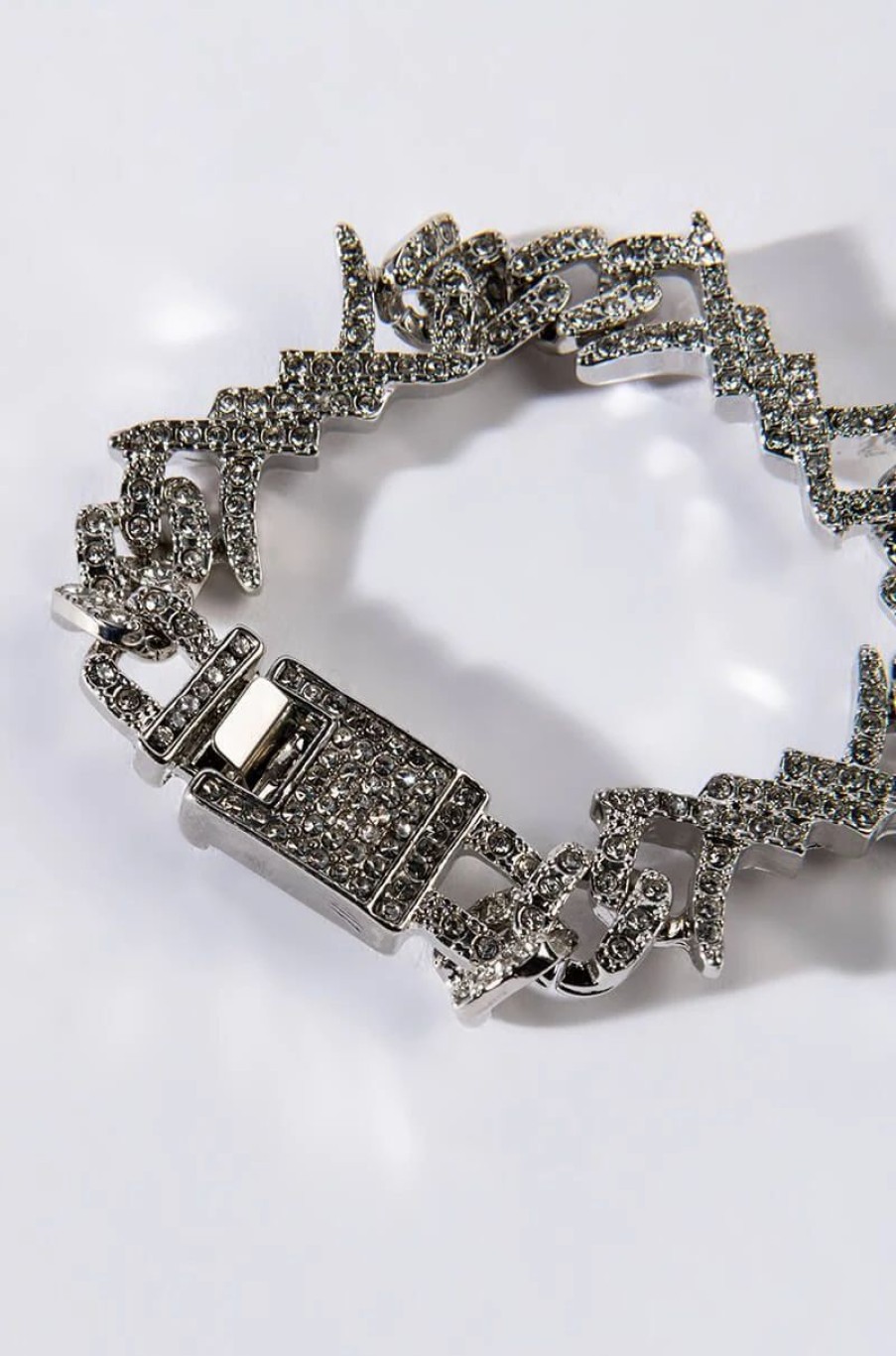 Jewelry * | Bling Barbed Wire Bracelet Silver