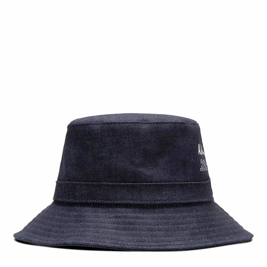 Headwear * | A.P.C. Bob Mark Fearless Bucket Hat Indigo