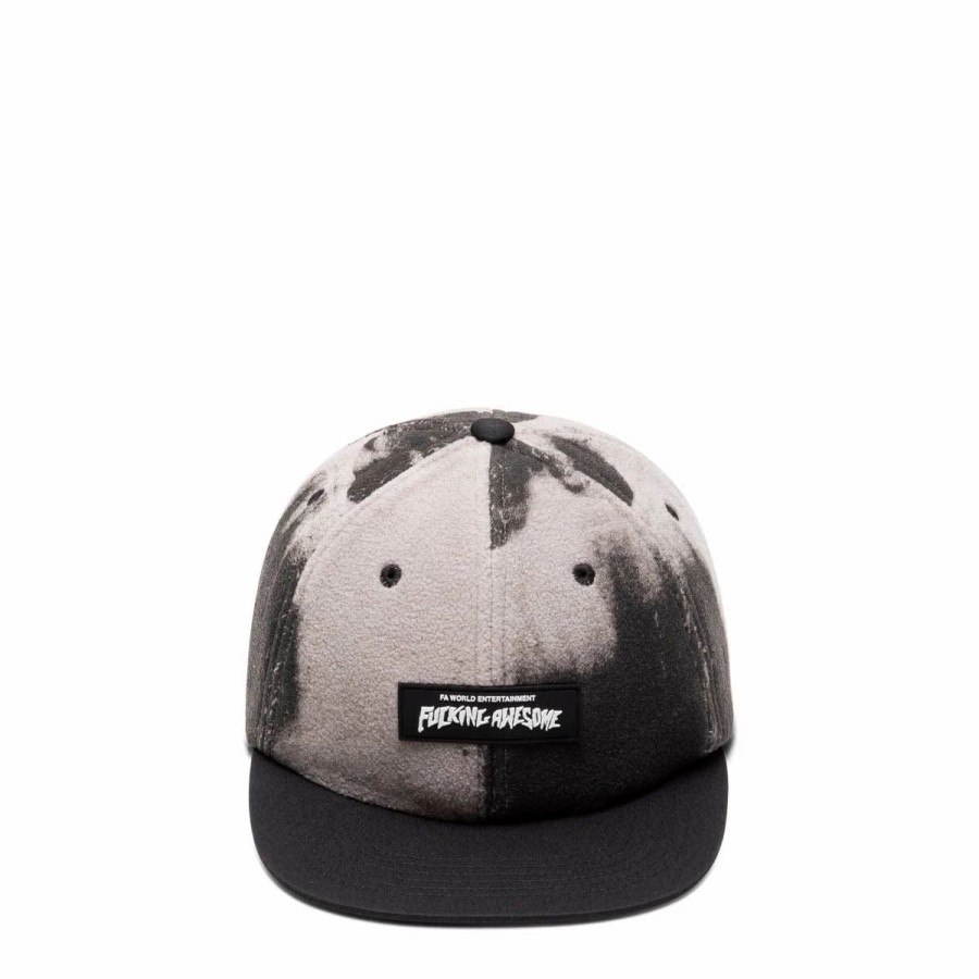 Headwear * | Fucking Awesome Burn Face 6 Panel Strapback Black/Grey