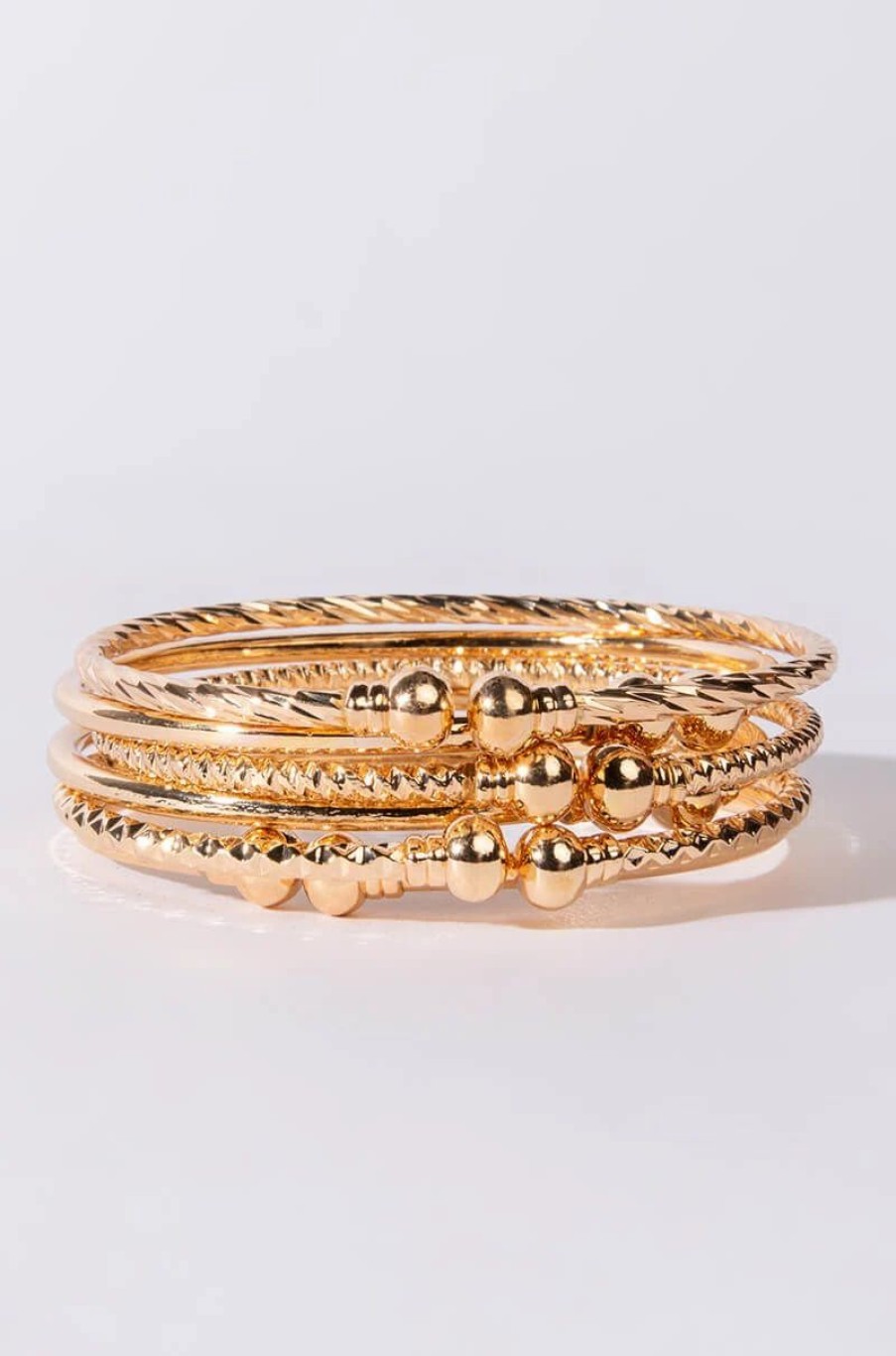 Jewelry * | Baby Bangle Set Gold