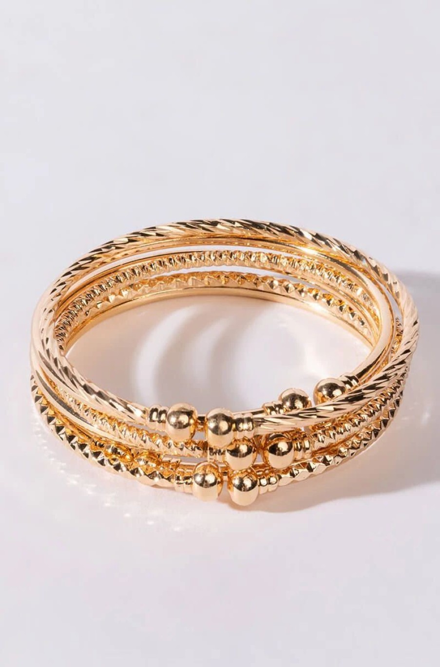 Jewelry * | Baby Bangle Set Gold