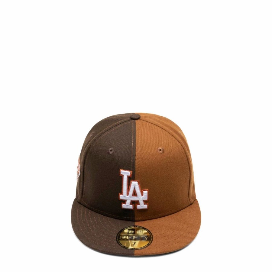 Headwear * | New Era 59Fifty Los Angeles Dodgers Split Fitted Cap Wlttpn