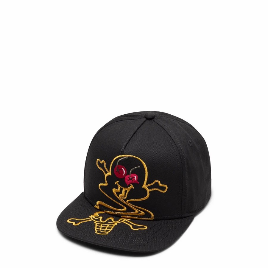 Headwear * | Icecream Drip Drop Snapback Hat Black