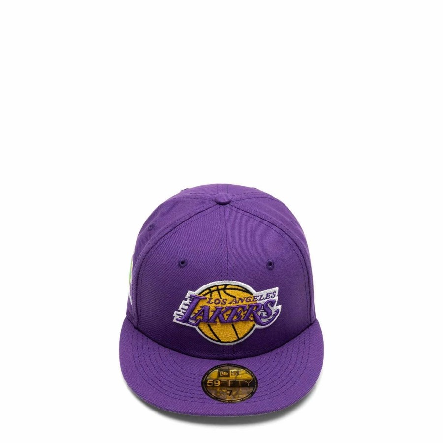 Headwear * | New Era 59Fifty Los Angeles Lakers Citrus Pop Fitted Cap Purple