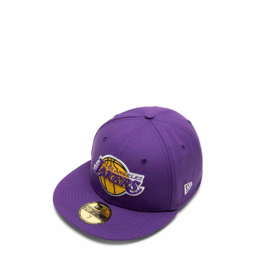 Headwear * | New Era 59Fifty Los Angeles Lakers Citrus Pop Fitted Cap Purple