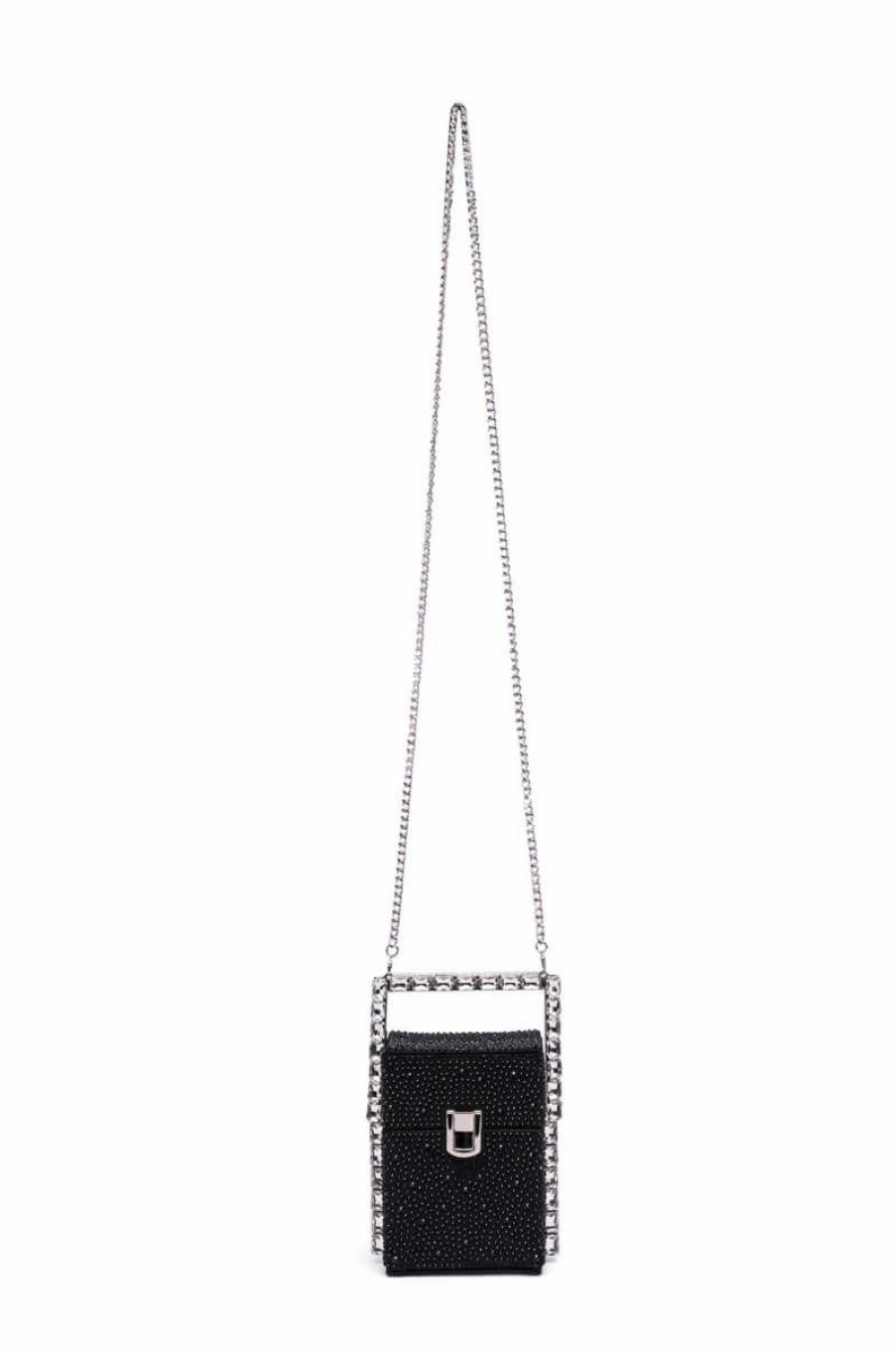 Handbags, Clutches & Wallets * | Lead The Way Embellished Top Handle Bag Black