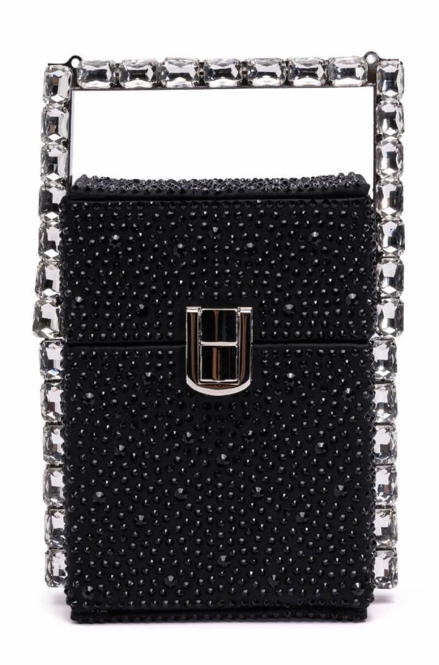 Handbags, Clutches & Wallets * | Lead The Way Embellished Top Handle Bag Black