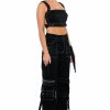 Crop Tops & Bralettes * | Secret Admirer Denim Crop Top Black