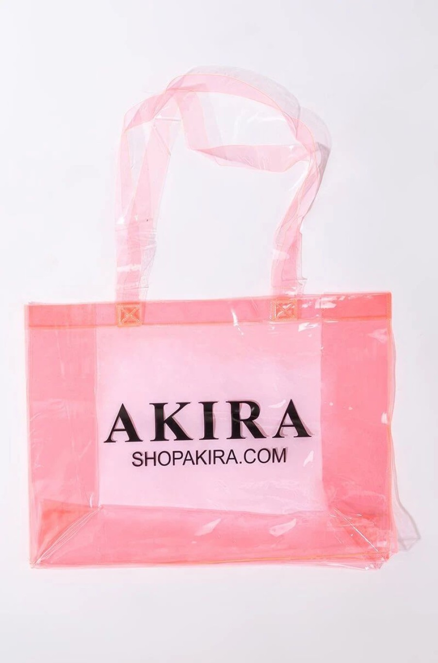 Handbags, Clutches & Wallets * | Limited Edition Akira Pvc Shopping Bag Pink