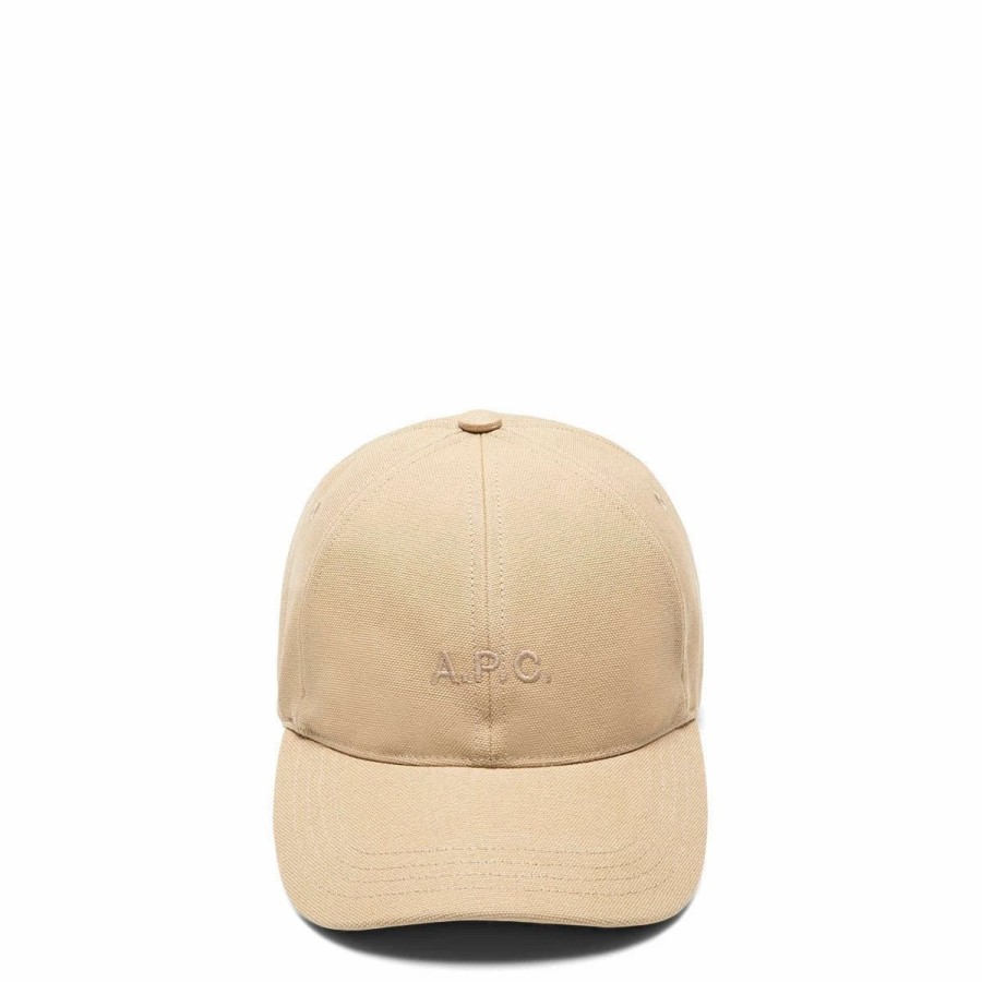 Headwear * | A.P.C. Charlie Hat Dark Beige