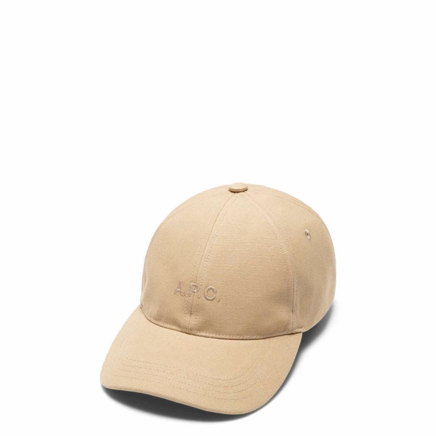 Headwear * | A.P.C. Charlie Hat Dark Beige