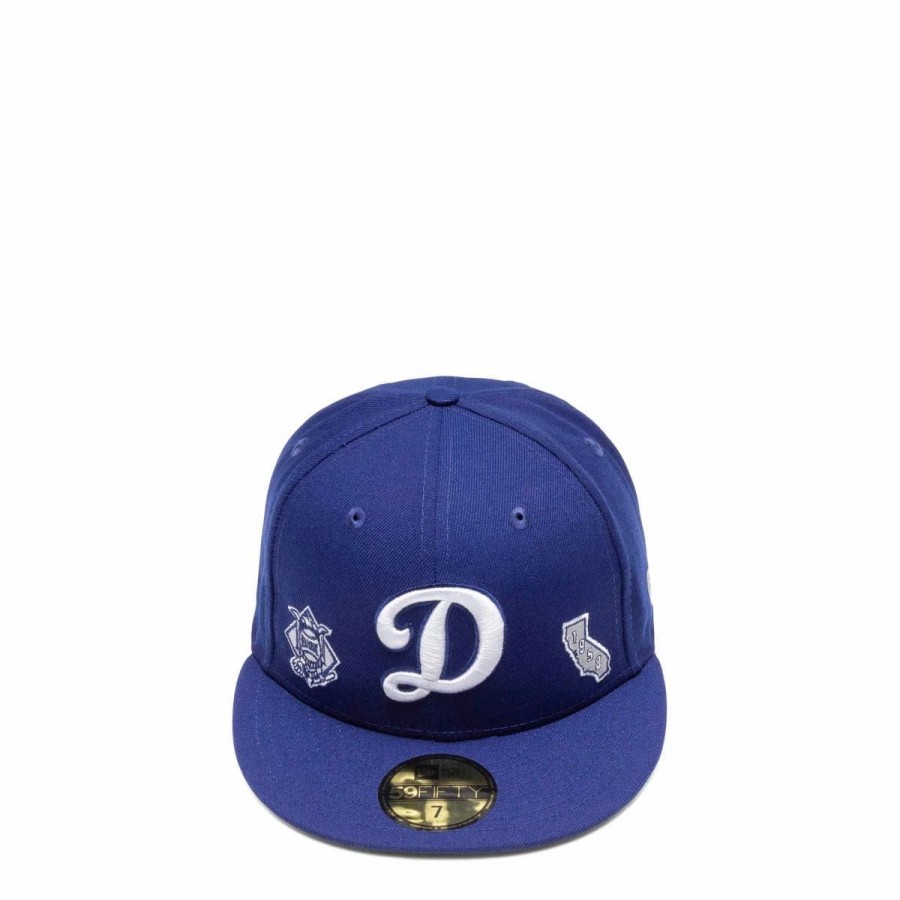 Headwear * | New Era 59Fifty Los Angeles Dodgers Identity Fitted Cap Blue