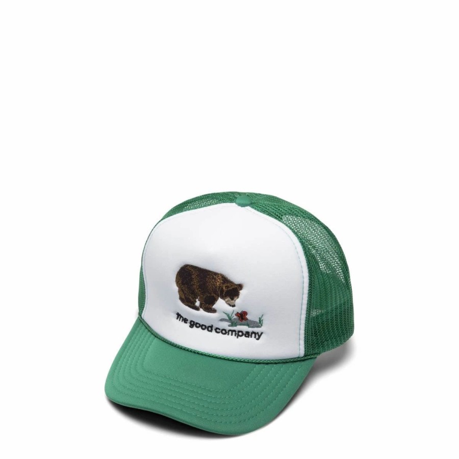 Headwear * | The Good Company Bear Trucker Hat Green