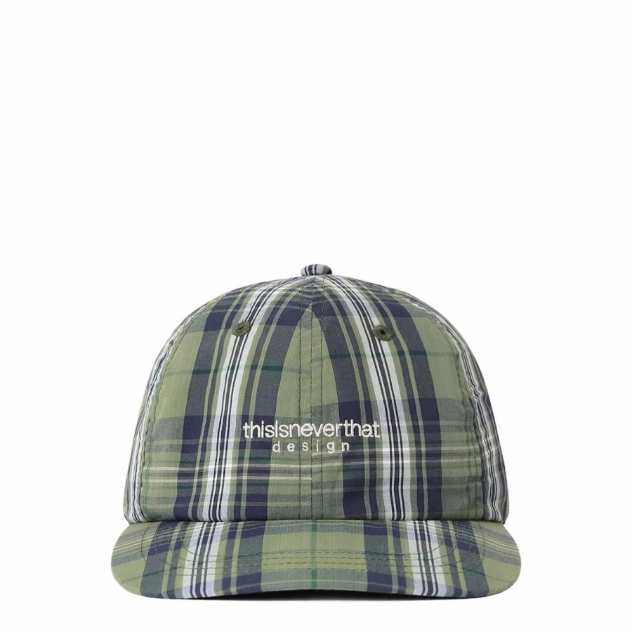 Headwear * | Thisisneverthat Cordura Check L Logo Cap Khaki