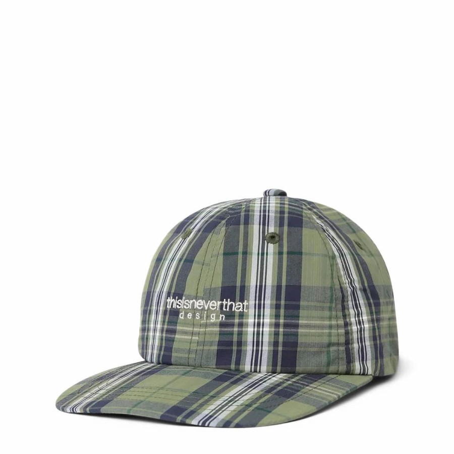 Headwear * | Thisisneverthat Cordura Check L Logo Cap Khaki