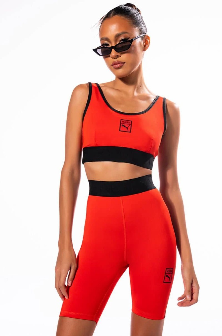 Crop Tops & Bralettes * | Puma X Vogue Bra Top Red Multi