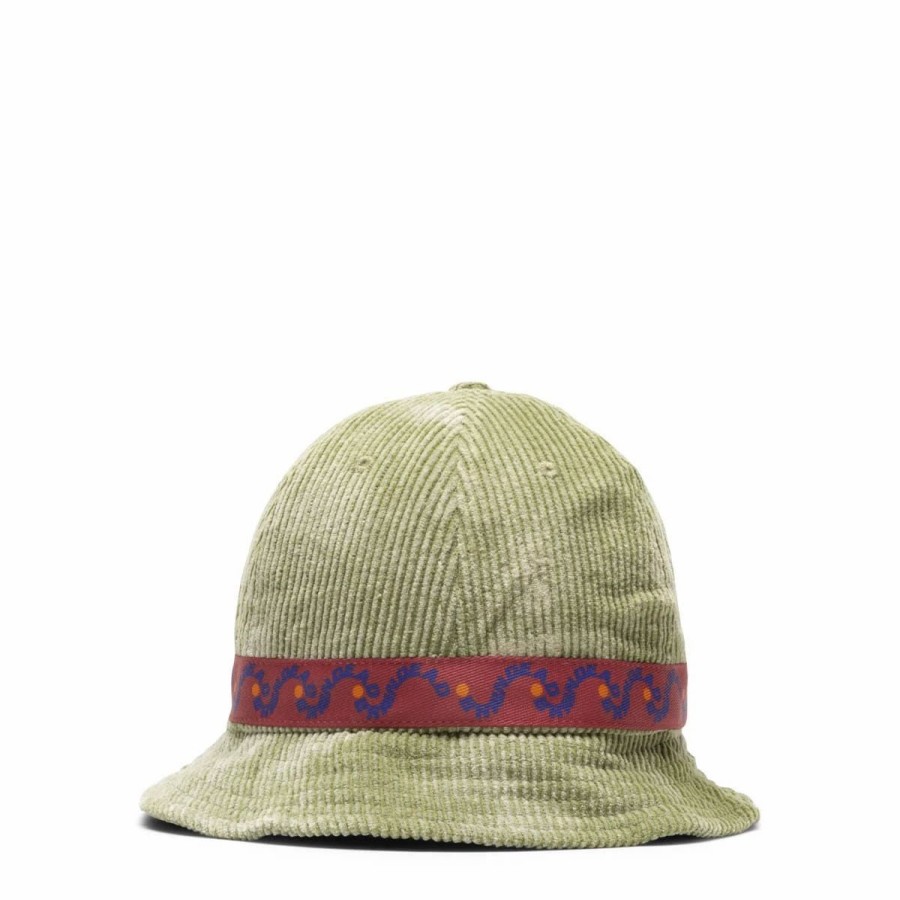 Headwear * | Brain Dead Bd Wave Bell Bucket Hat Olive