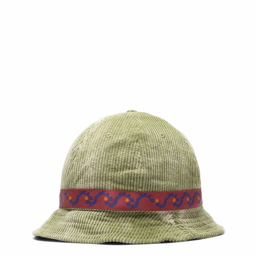 Headwear * | Brain Dead Bd Wave Bell Bucket Hat Olive