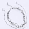 Jewelry * | Nothing To Prove Layered Necklace Silver