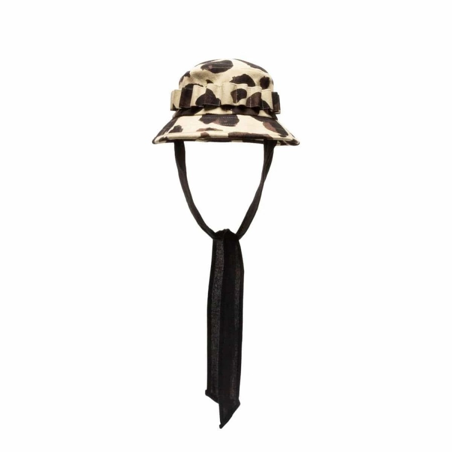 Headwear * | Sasquatchfabrix Animal Pattern Bush Hat Mustard