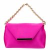 Handbags, Clutches & Wallets * | Adele Satin Purse Fuchsia