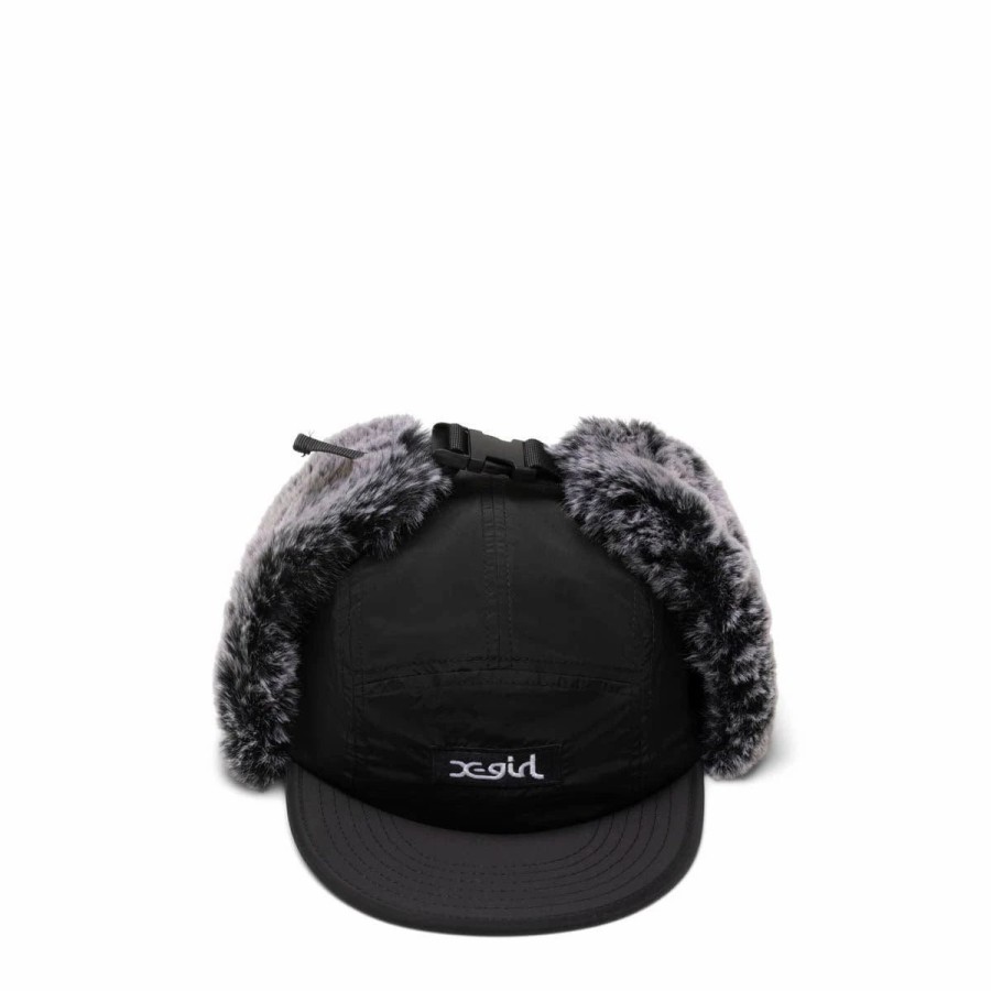 Headwear * | X-Girl Dog Ear Jet Hat Black