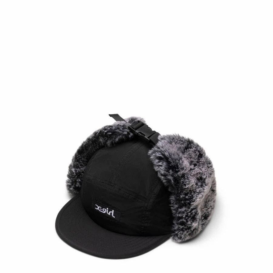 Headwear * | X-Girl Dog Ear Jet Hat Black