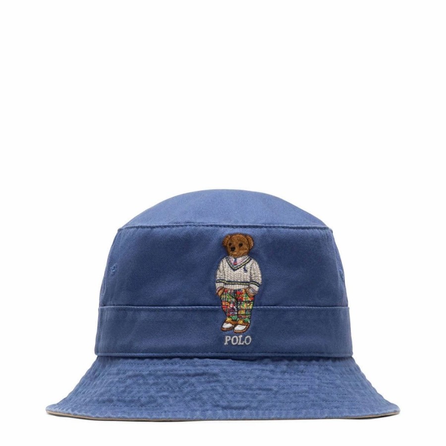 Headwear * | Polo Ralph Lauren Preppy Bear Bucket Hat Old Royal