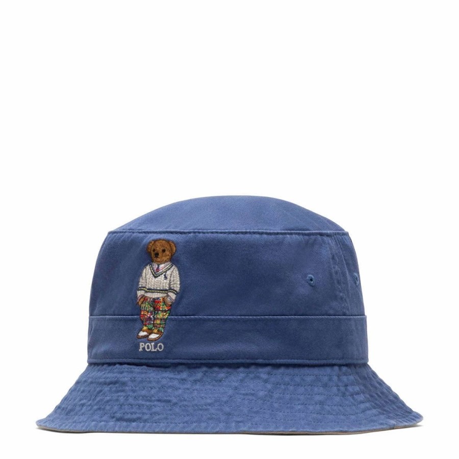 Headwear * | Polo Ralph Lauren Preppy Bear Bucket Hat Old Royal