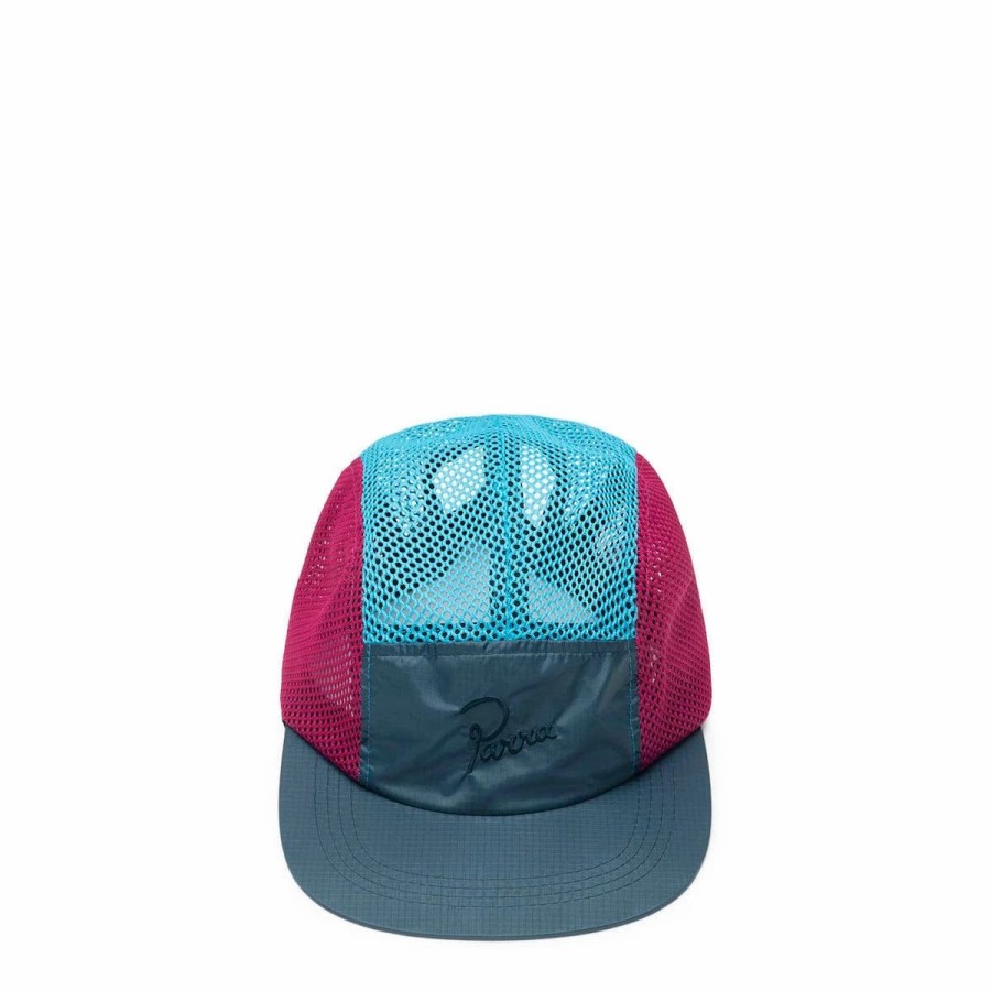 Headwear * | By Parra Run Away Logo Mesh Volley Hat Multi