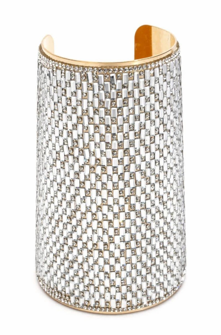 Jewelry * | Tonight Is The Night Rhinestone Cuff Gold