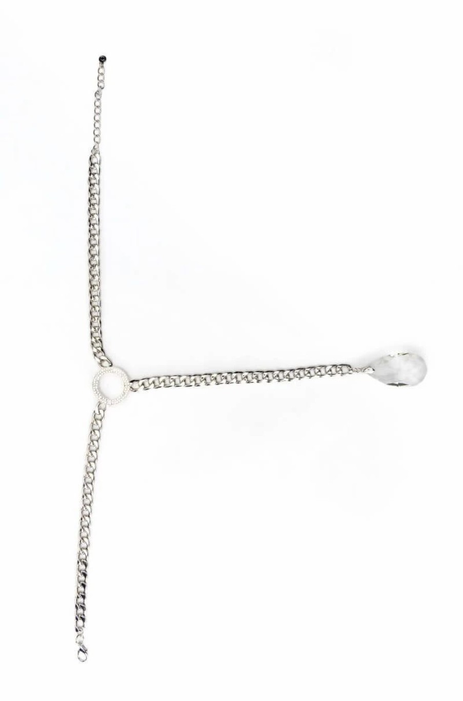 Jewelry * | That Glow Statement Lariat Necklace Silver