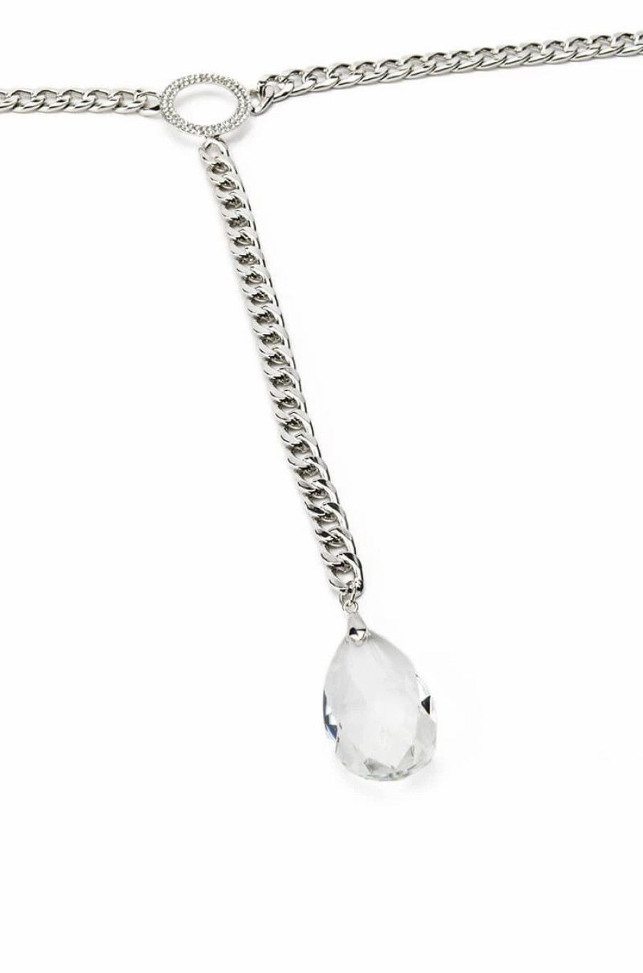 Jewelry * | That Glow Statement Lariat Necklace Silver