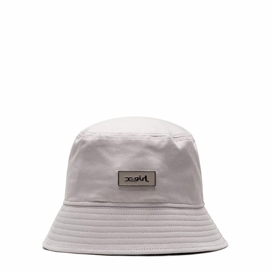 Headwear * | X-Girl Logo Bucket Hat Grey