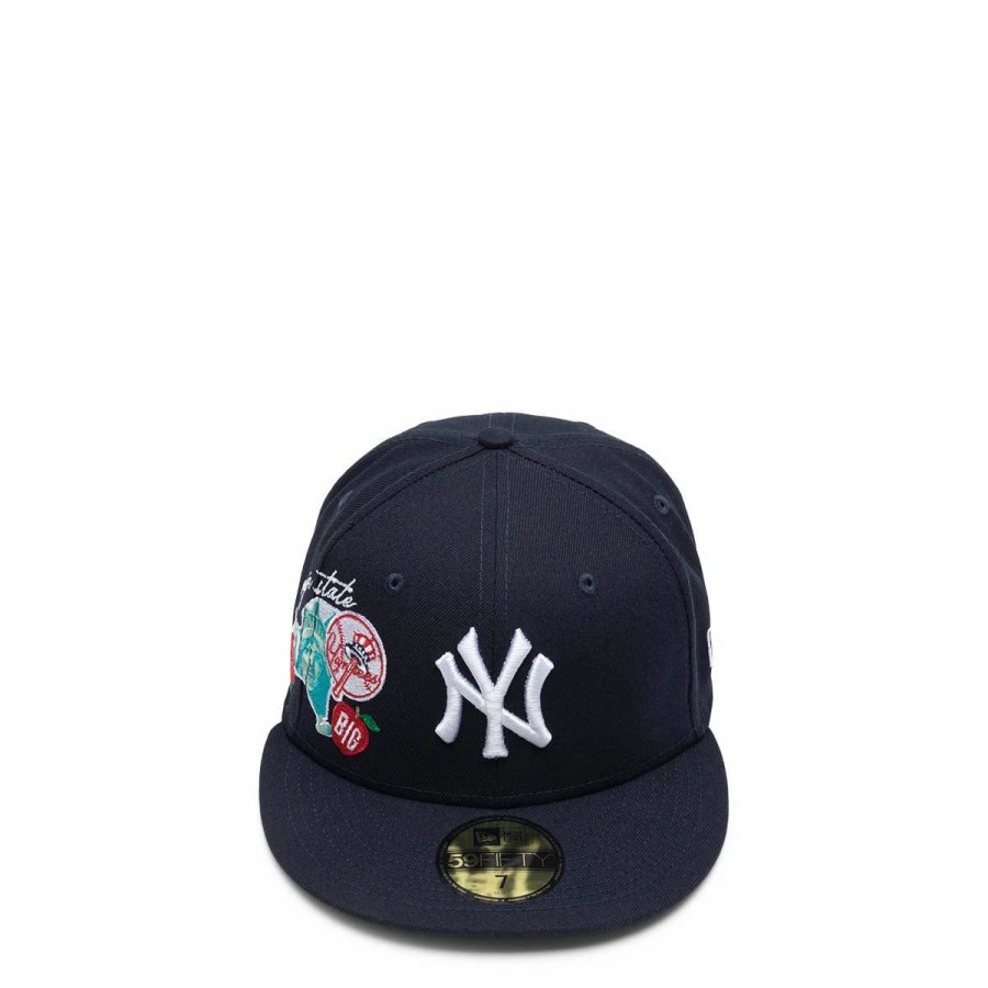 Headwear * | New Era 59Fifty New York Yankees City Clusters Fitted Cap Navy