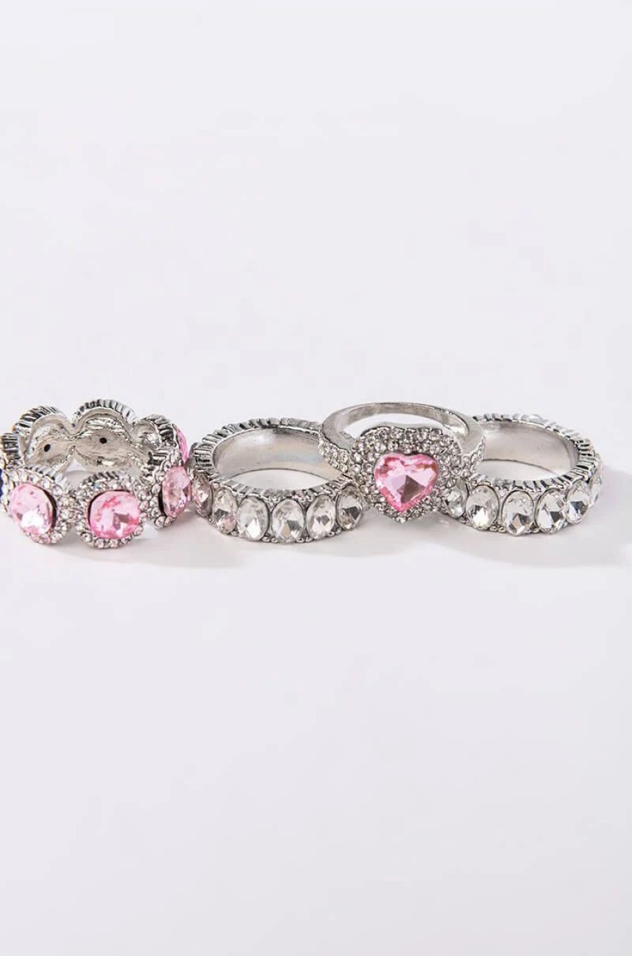 Jewelry * | Irresistible Ring Set Pink Multi