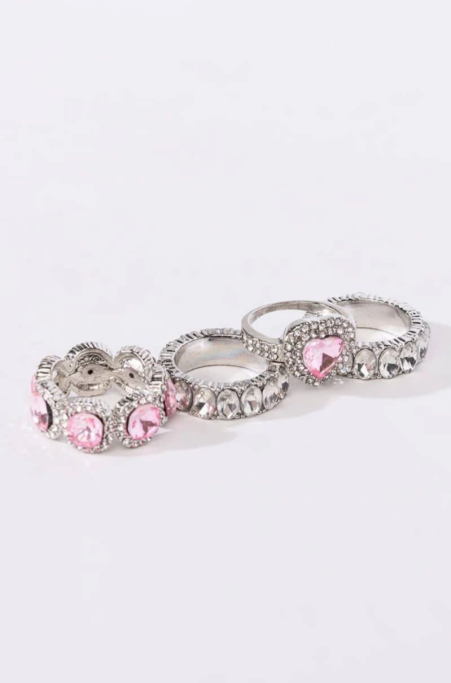 Jewelry * | Irresistible Ring Set Pink Multi