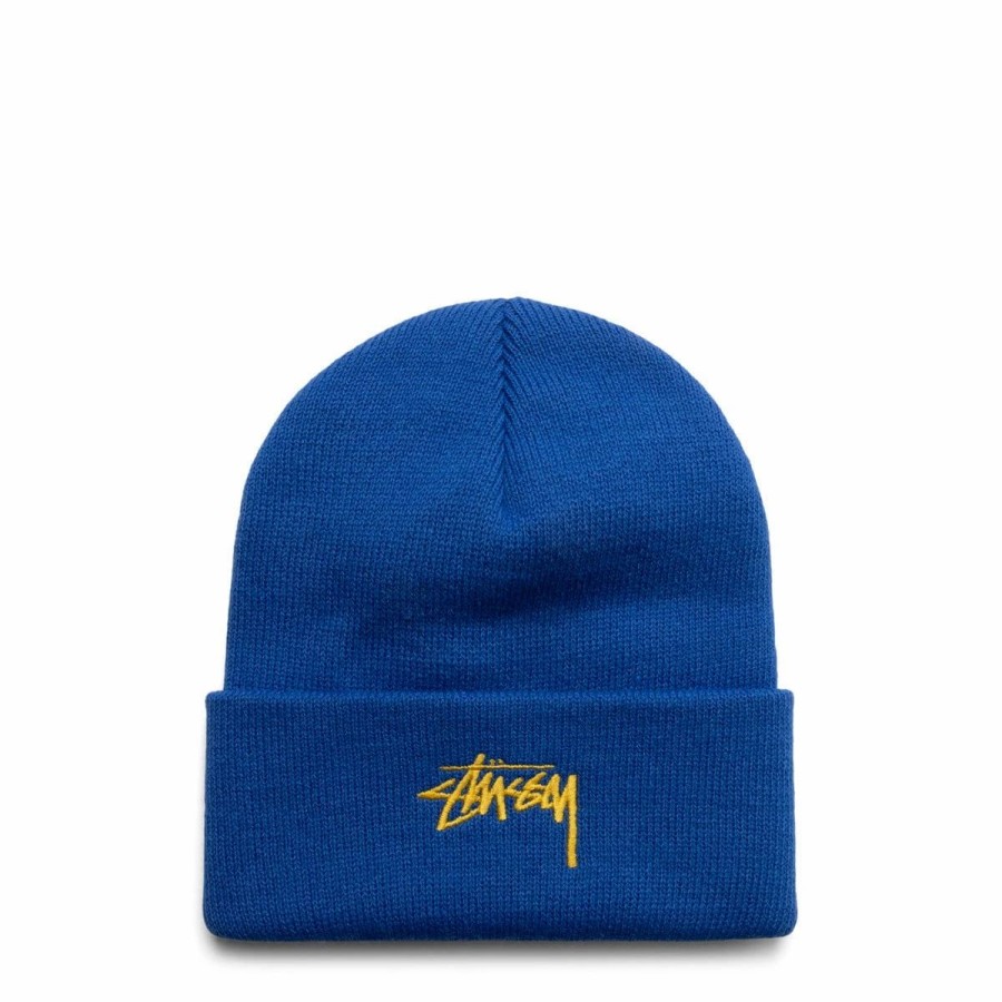 Headwear * | Stussy Stock Cuff Beanie Blue