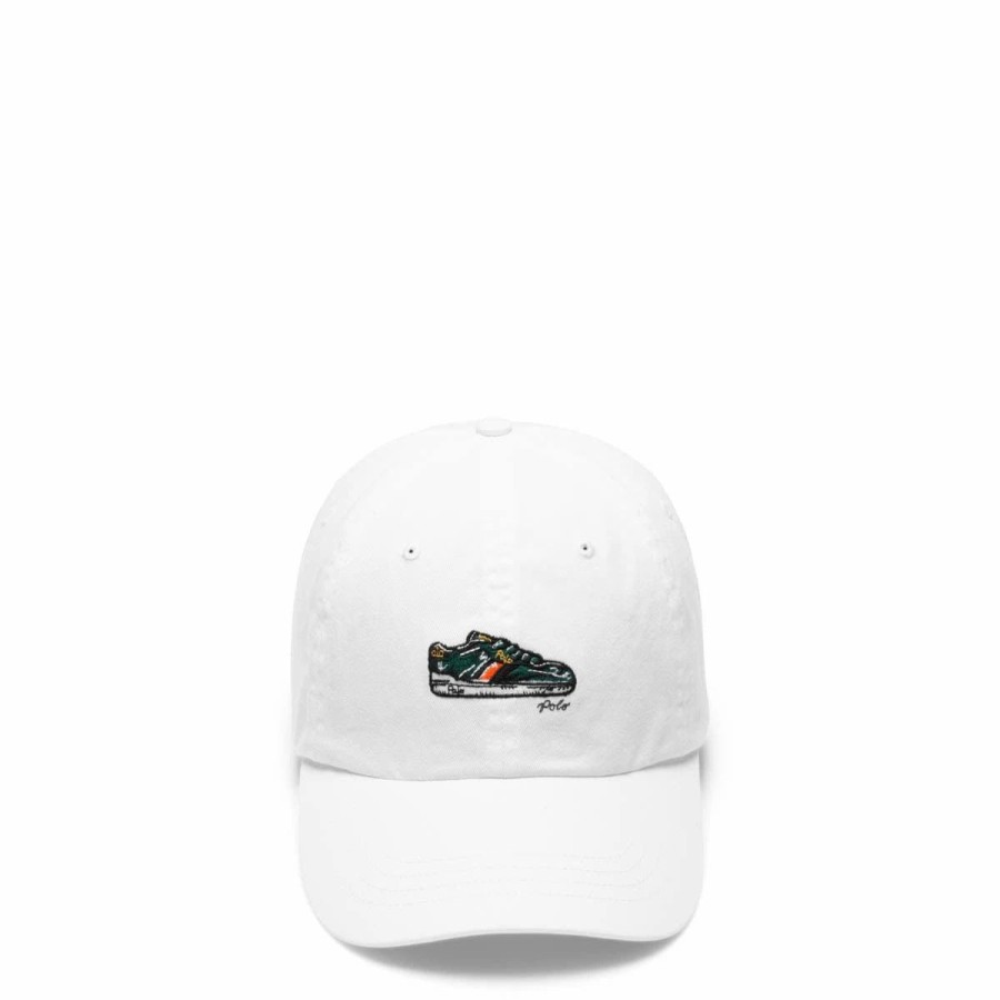 Headwear * | Polo Ralph Lauren Polo Sneaker Twill Sport Cap White