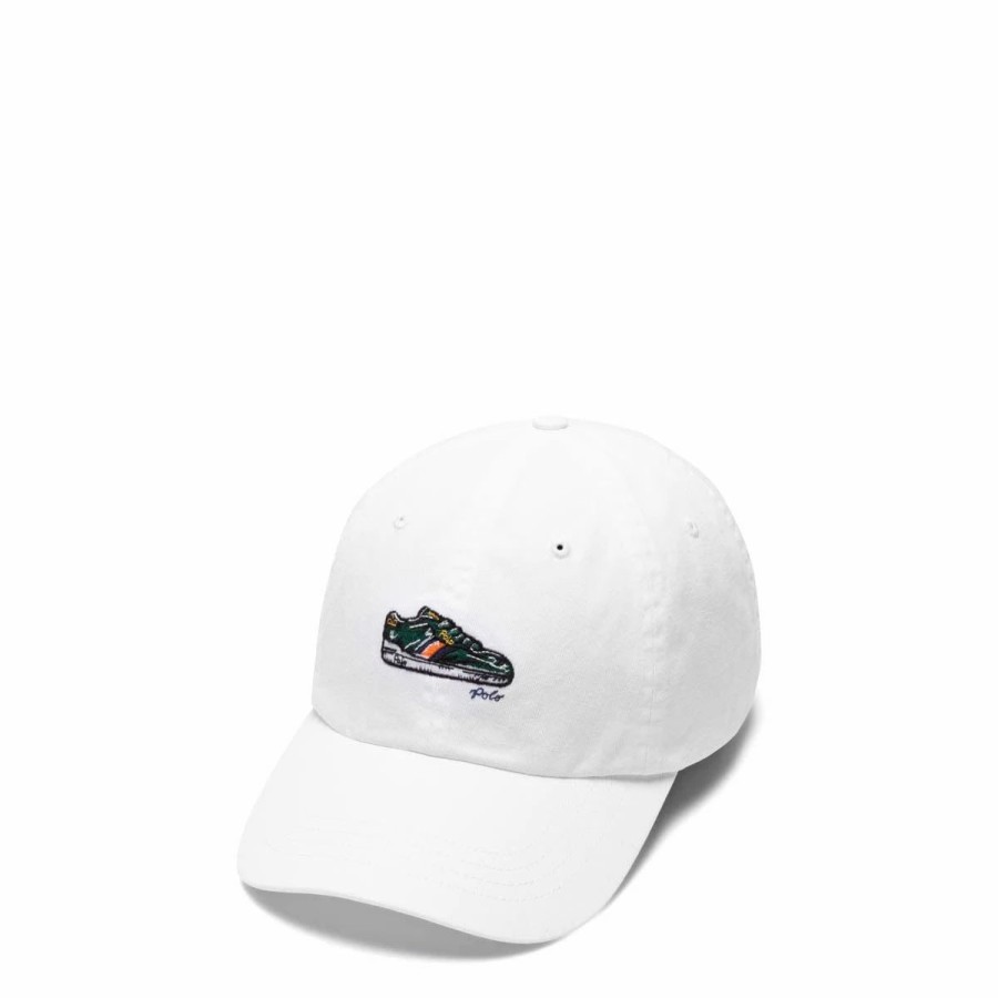 Headwear * | Polo Ralph Lauren Polo Sneaker Twill Sport Cap White