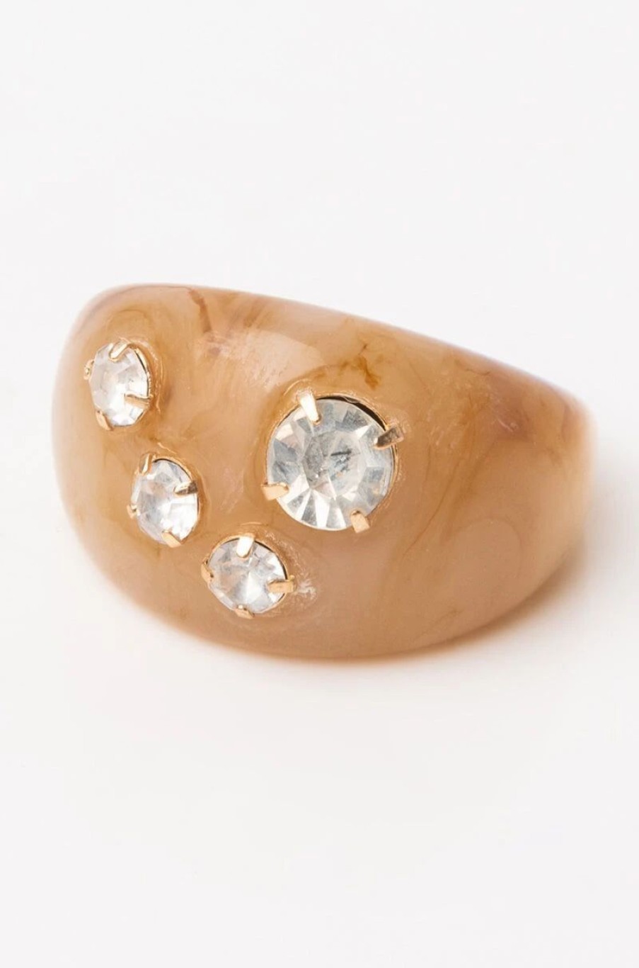 Jewelry * | Candyland Statement Ring Brown