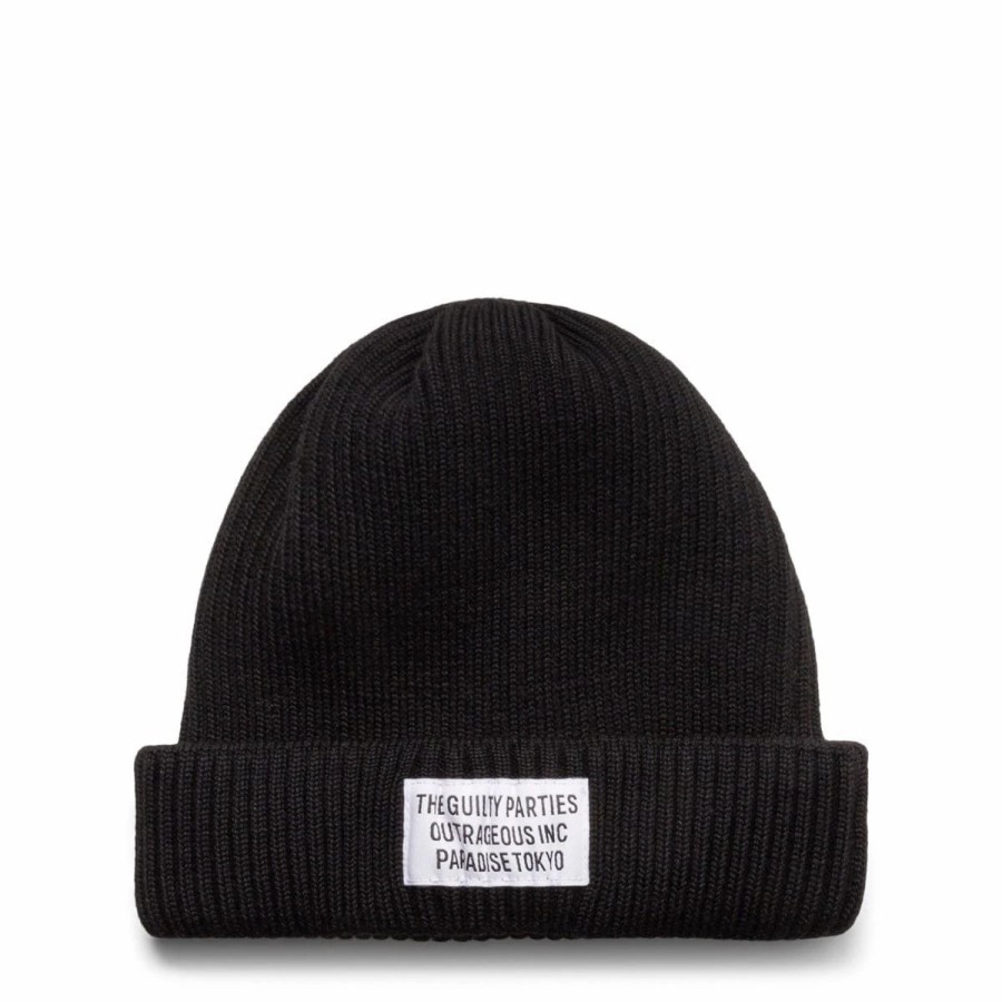 Headwear * | Wacko Maria Knit Watch Cap ( Type-1 ) Black