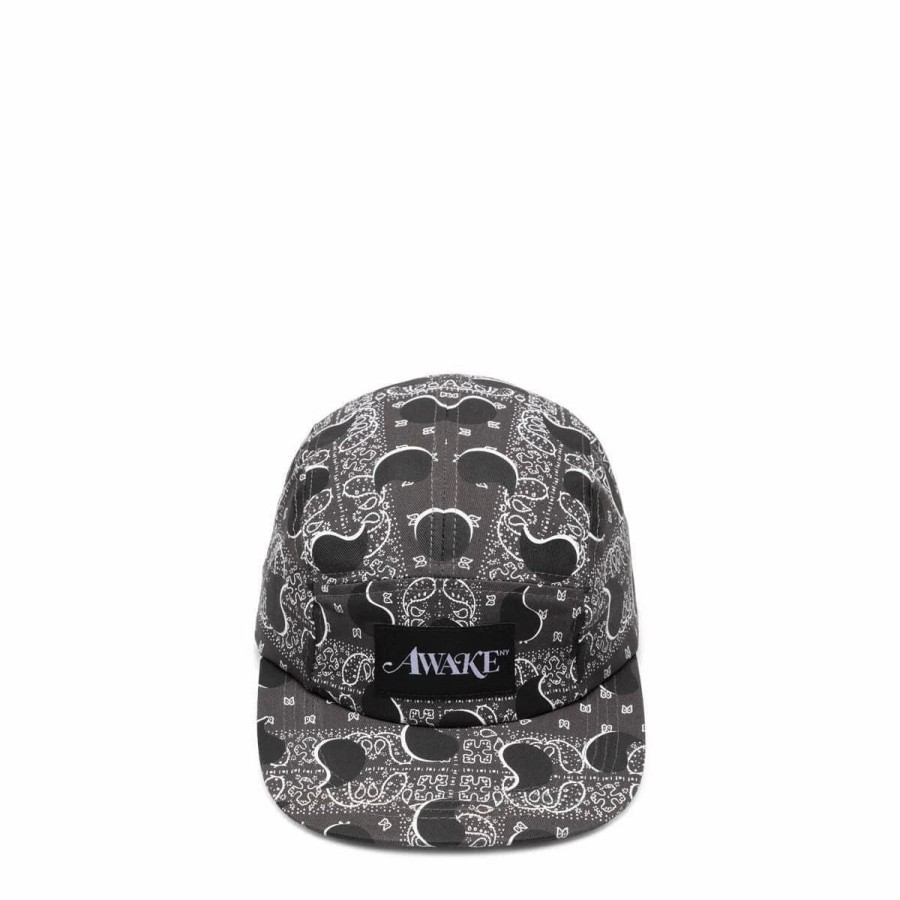 Headwear * | Awake Ny Big Paisley 5 Panel Cap Black