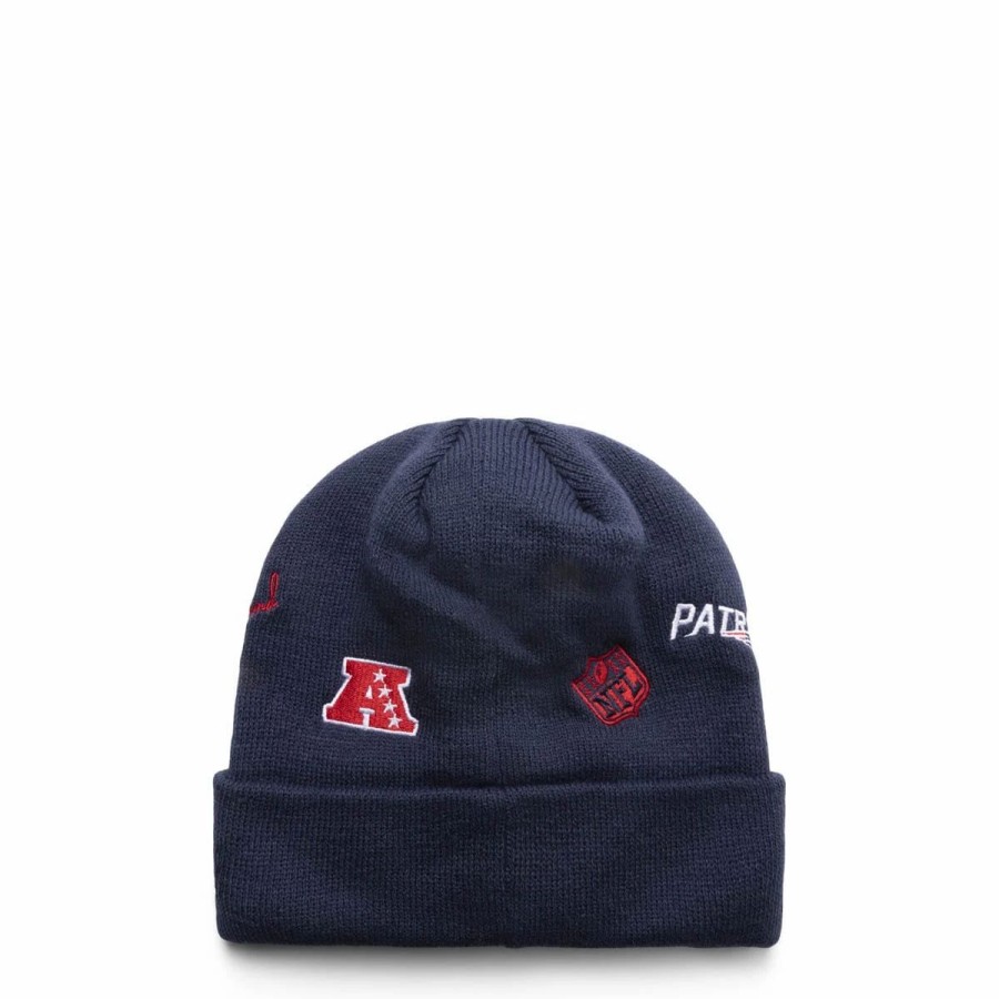 Headwear * | New Era Knit Identity New England Patriots Beanie Navy