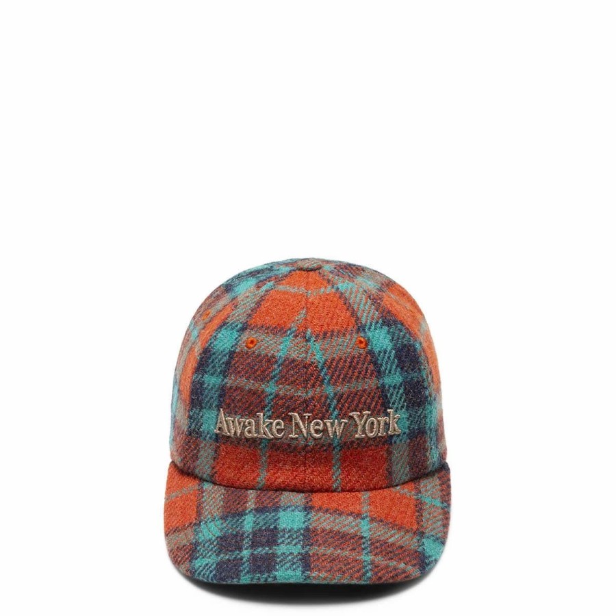 Headwear * | Awake Ny Harris Tweed 6-Panel Hat Red Multi