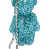 Handbags, Clutches & Wallets * | Bearry Cute Rhinestone Clutch Blue