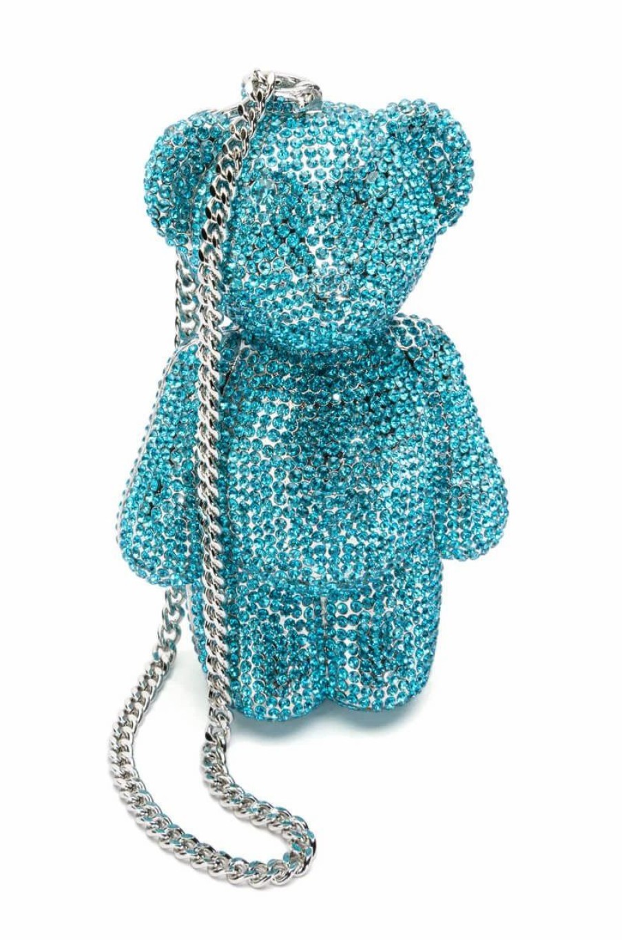 Handbags, Clutches & Wallets * | Bearry Cute Rhinestone Clutch Blue