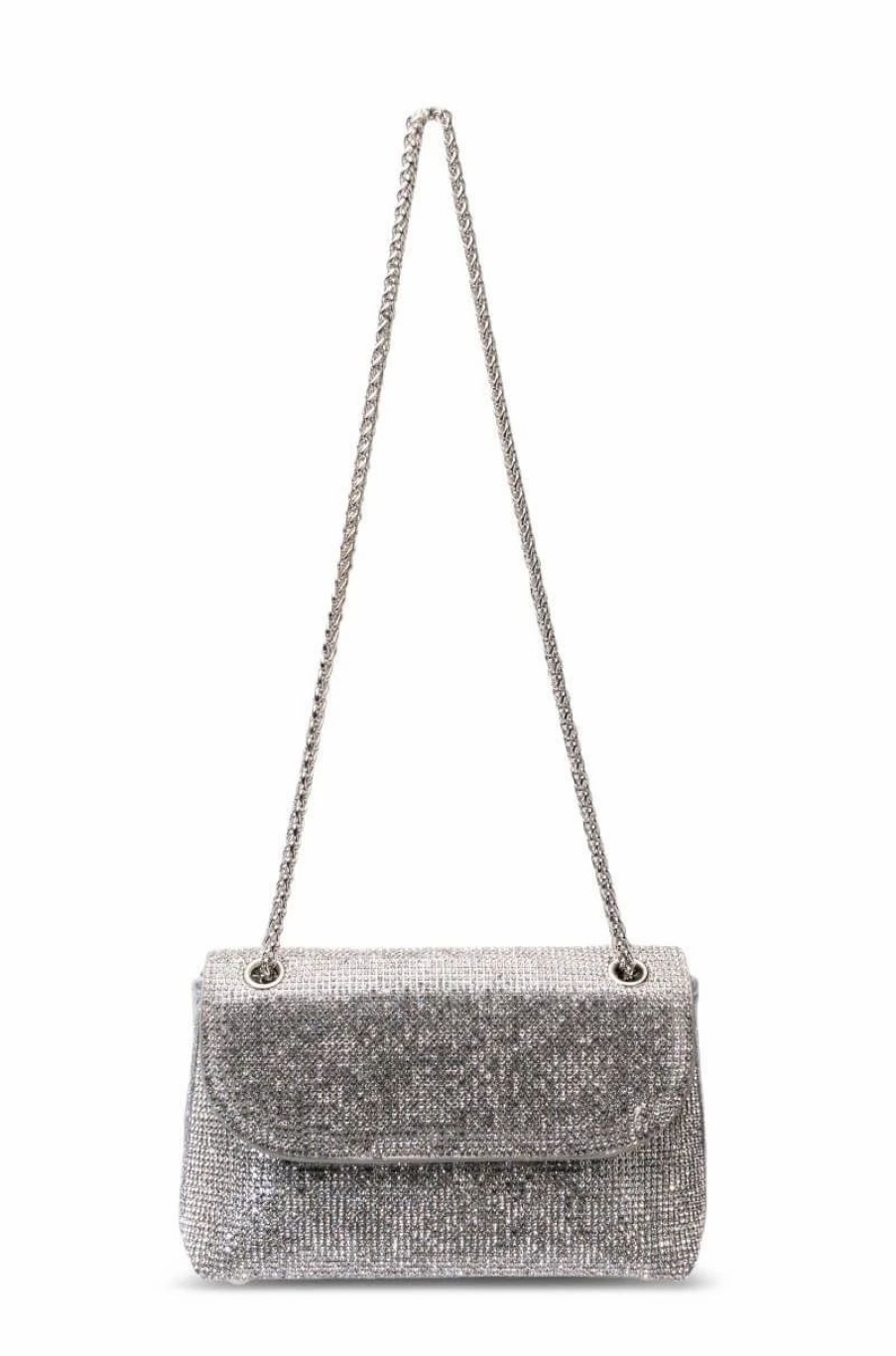 Handbags, Clutches & Wallets * | Marry The Night Embellished Shoulder Bag Silver