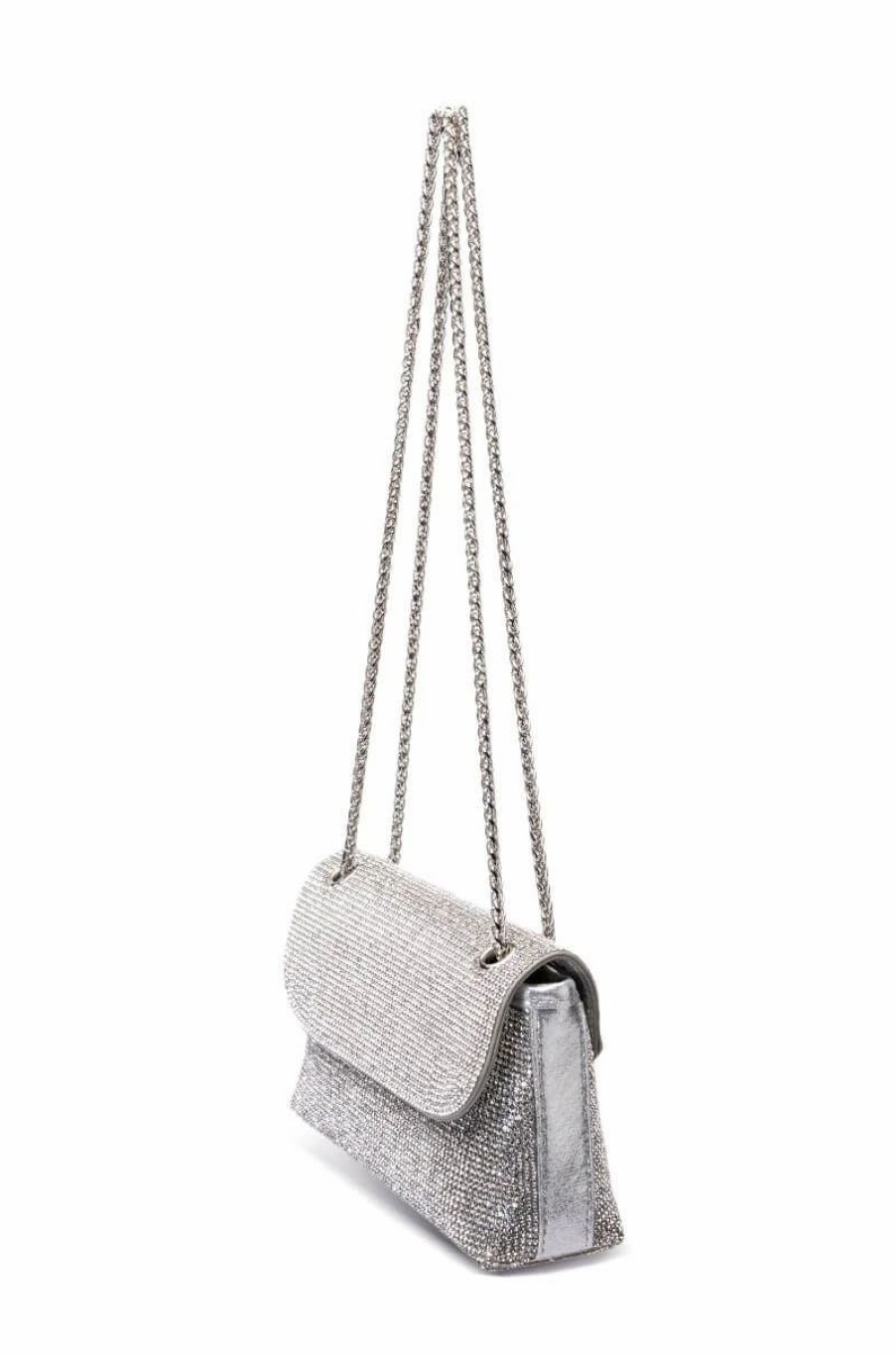 Handbags, Clutches & Wallets * | Marry The Night Embellished Shoulder Bag Silver