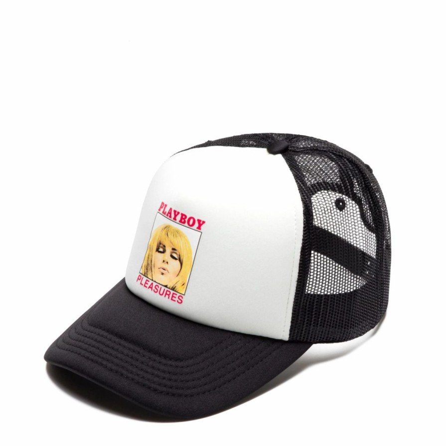 Headwear * | Pleasures X Playboy Magazine Trucker Hat Black